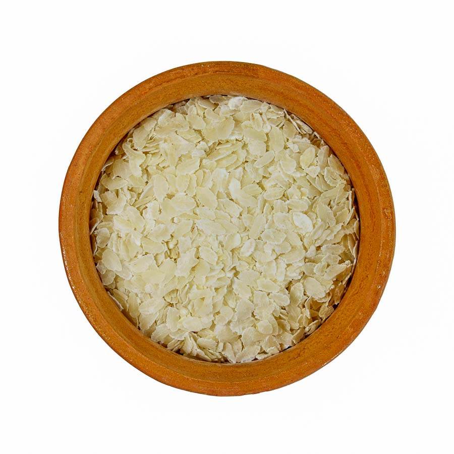 Organic white poha thin
