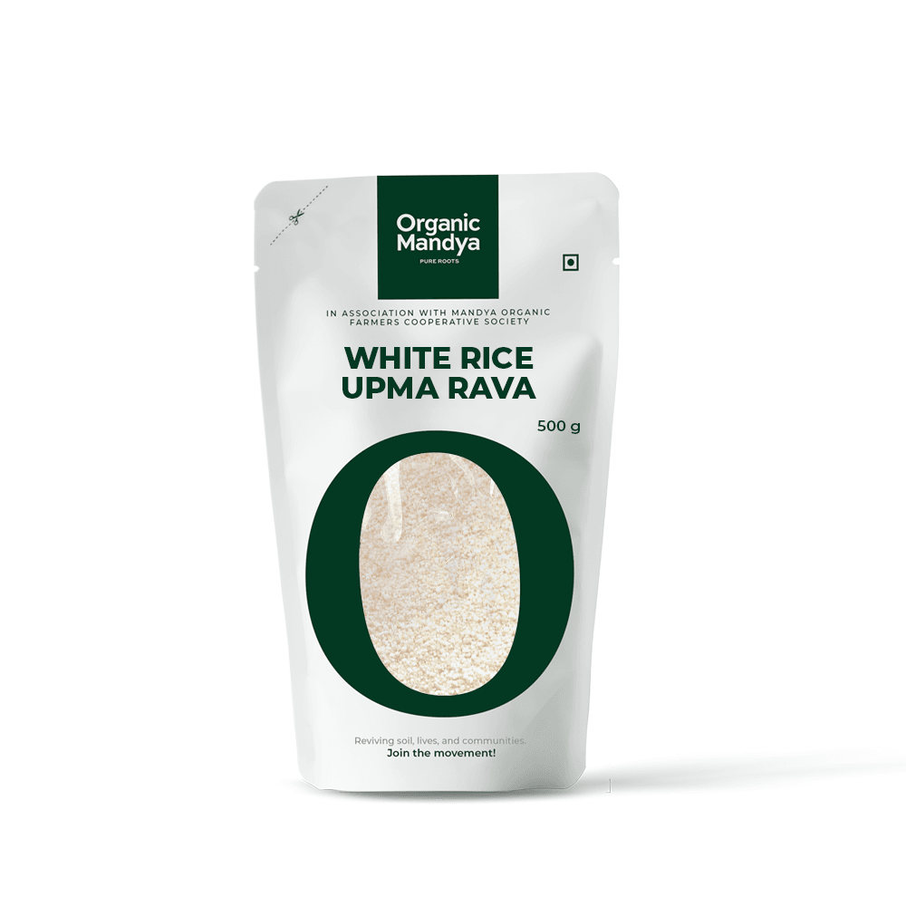 Organic White Rice Upma Rava Organic Mandya