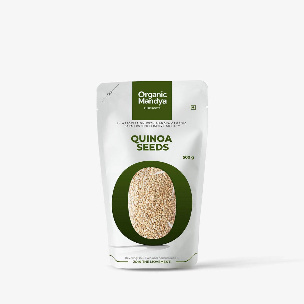 Quinoa Seeds Front - 500g-Organic Mandya 